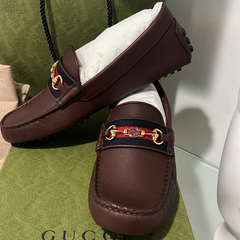 Gucci Brown leather loafers